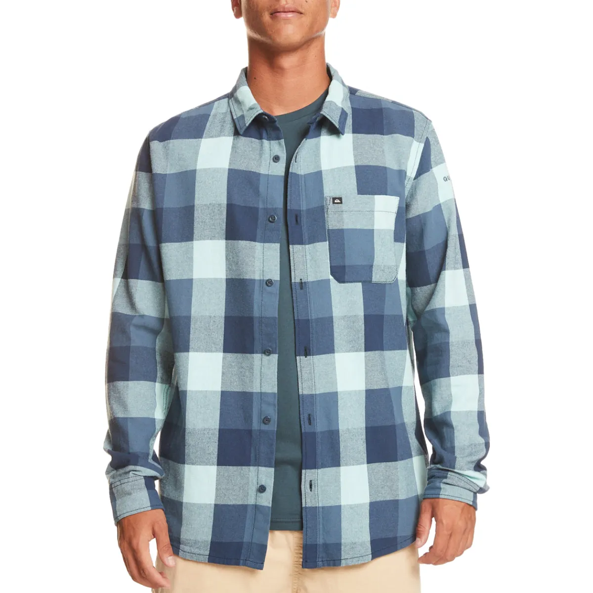 Quiksilver Motherfly Long Sleeve Button-Down Flannel Shirt
