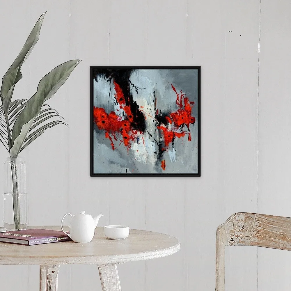 "Abstract 5561701" Black Float Frame Canvas Art