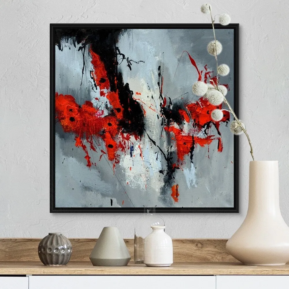 "Abstract 5561701" Black Float Frame Canvas Art