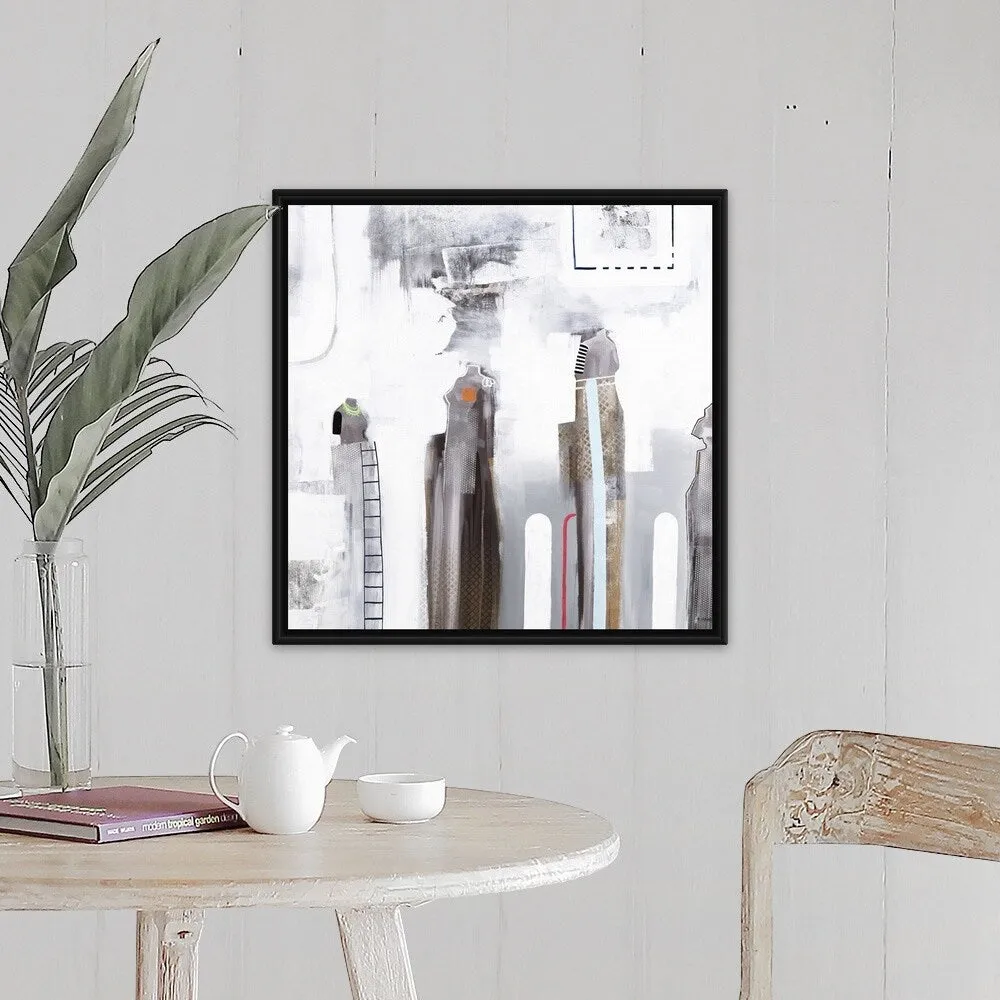 "Aspect Ratio" Black Float Frame Canvas Art