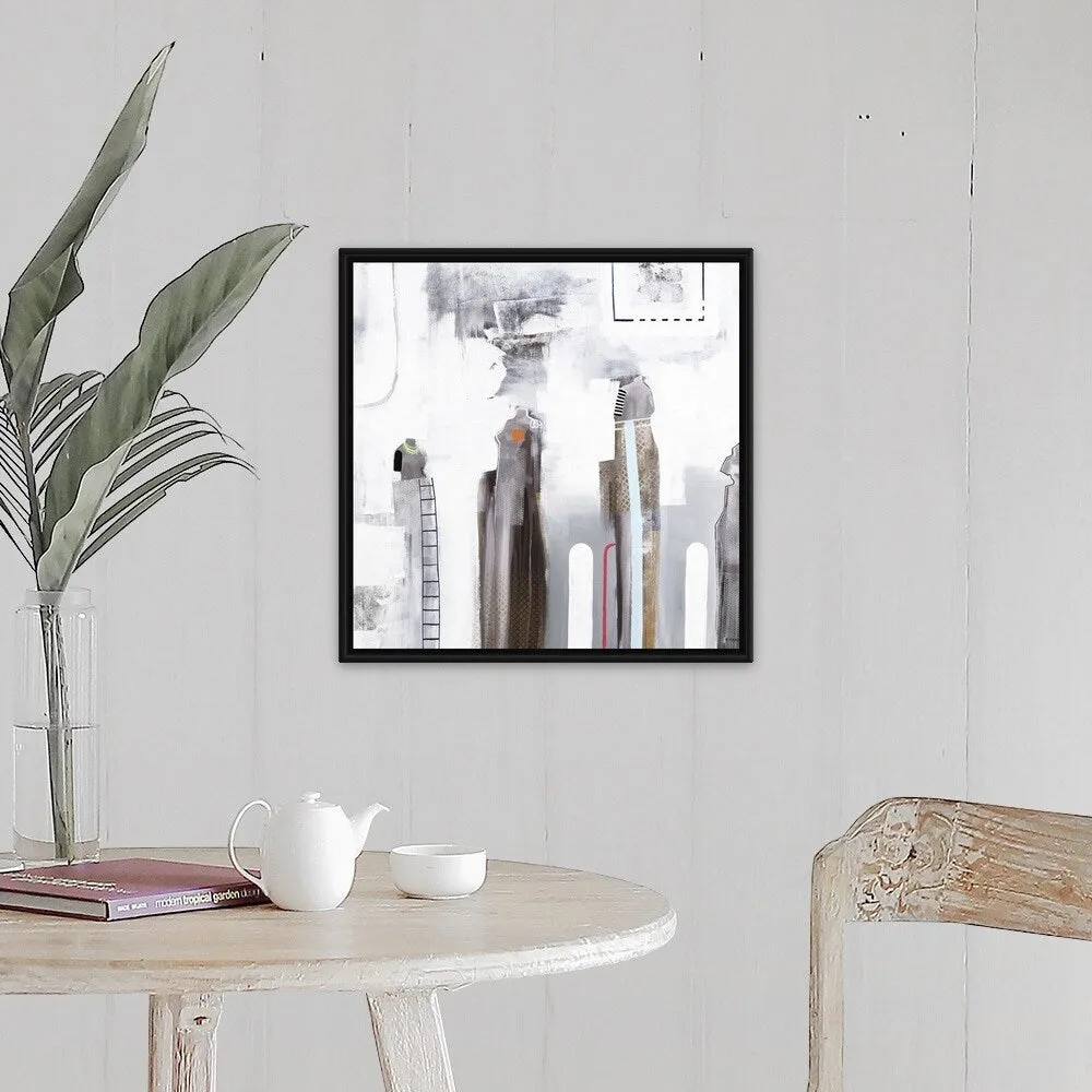 "Aspect Ratio" Black Float Frame Canvas Art