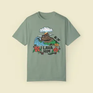 "I Lava Him" Couples Comfort Colors Tee
