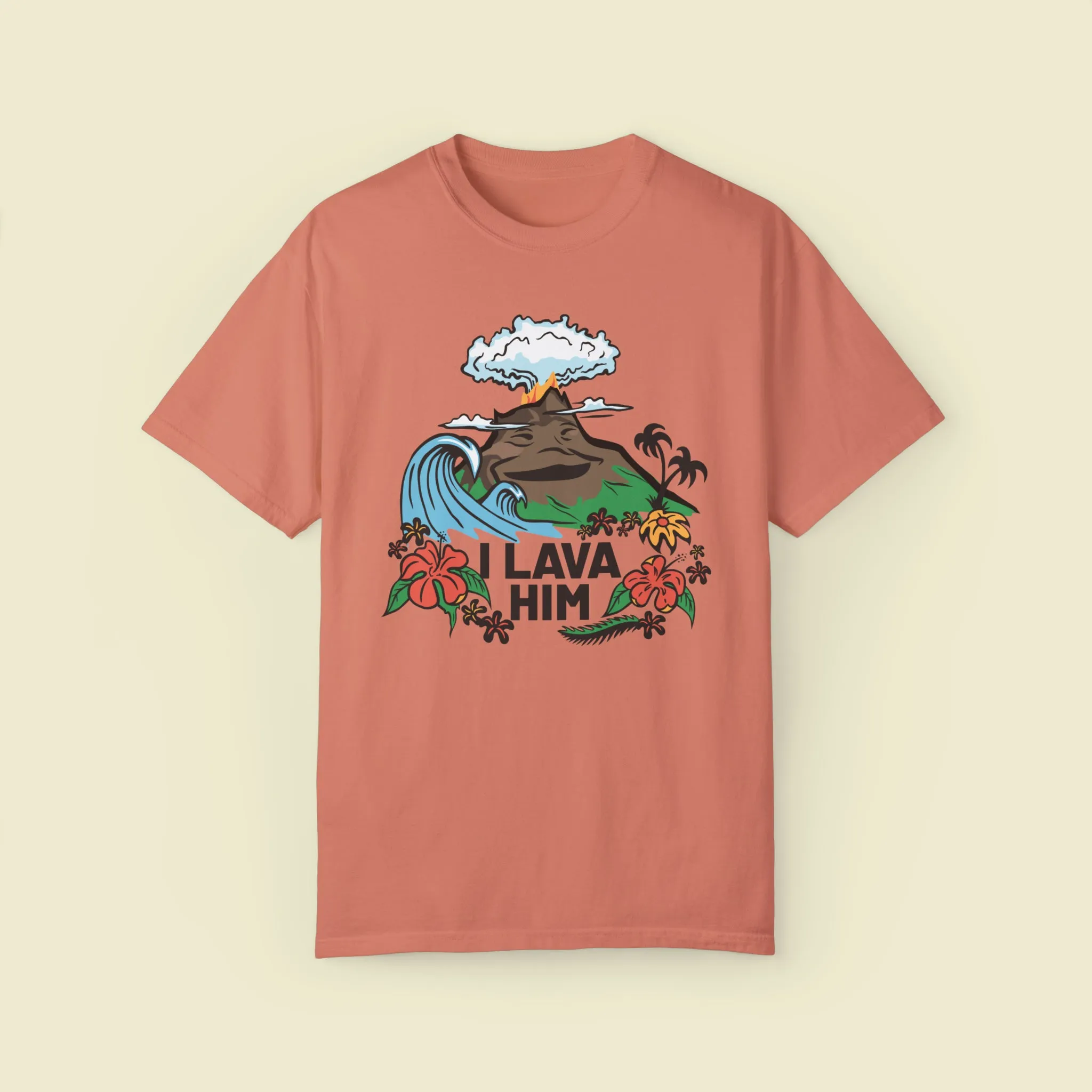 "I Lava Him" Couples Comfort Colors Tee