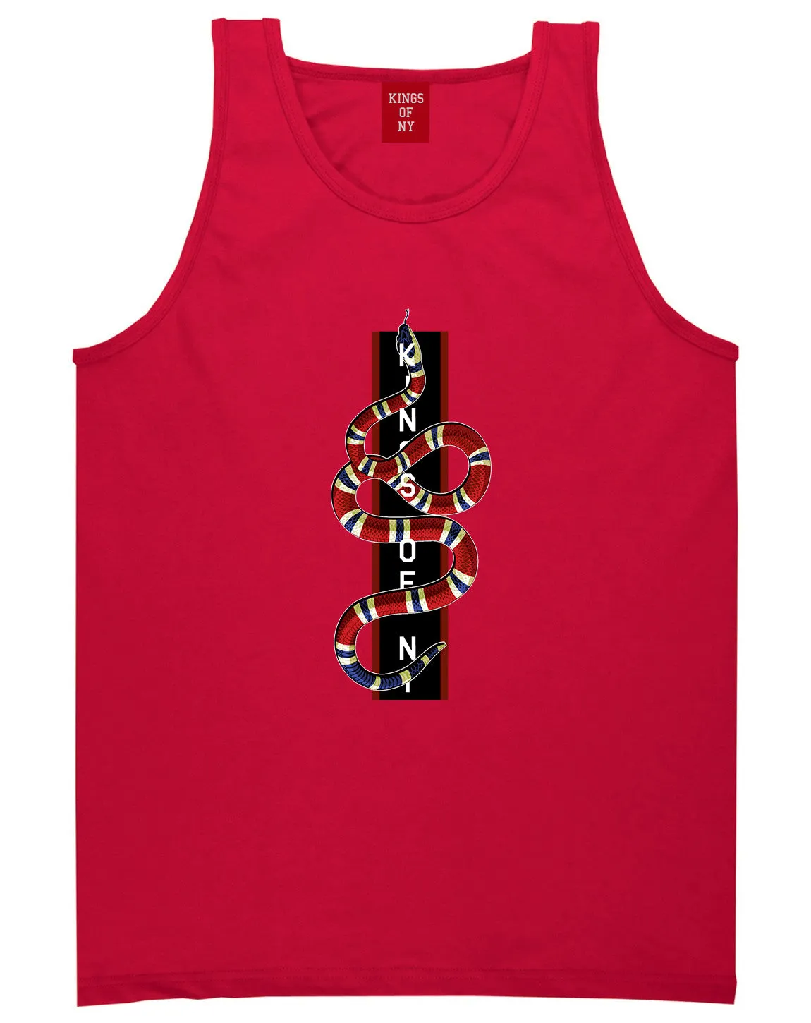 Red Snake Mens Tank Top Shirt