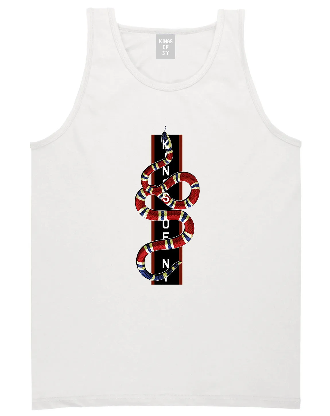 Red Snake Mens Tank Top Shirt