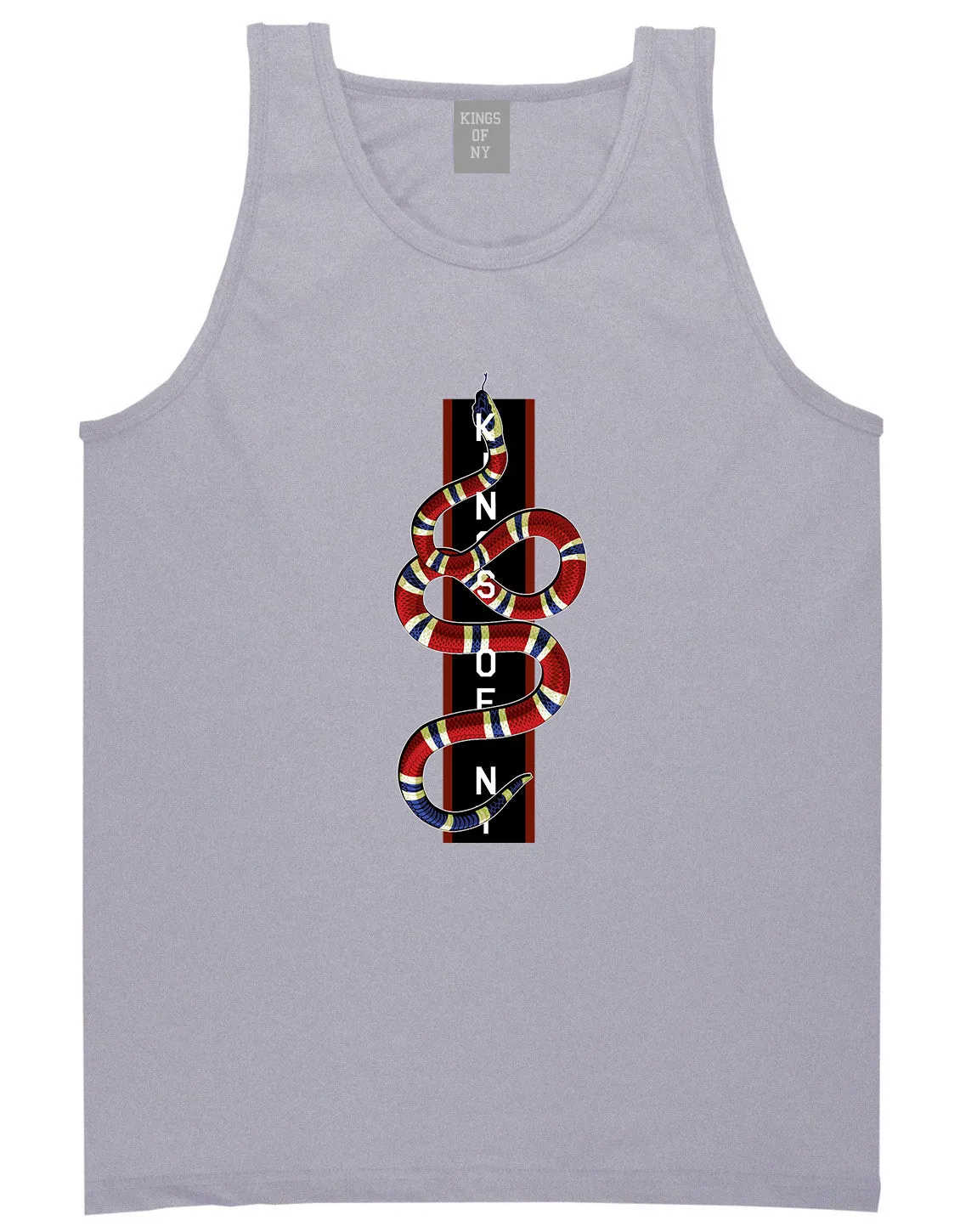 Red Snake Mens Tank Top Shirt