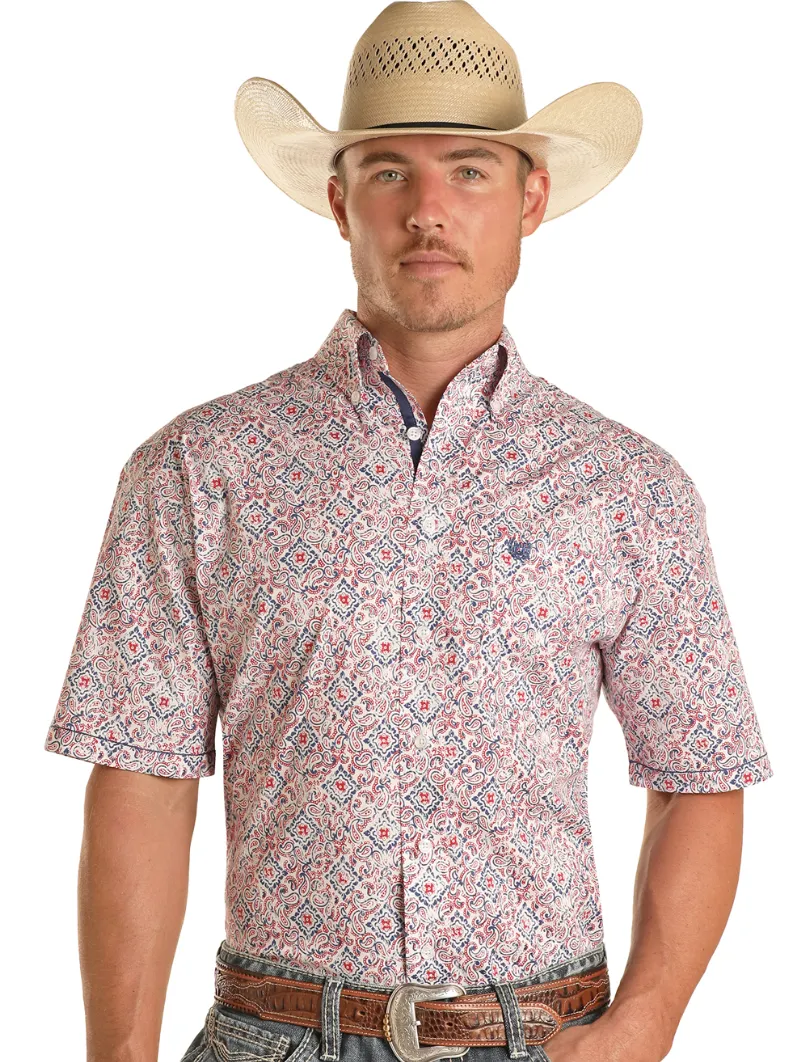 RSMS1DR19Q - Panhandle Roughstock SS- Red