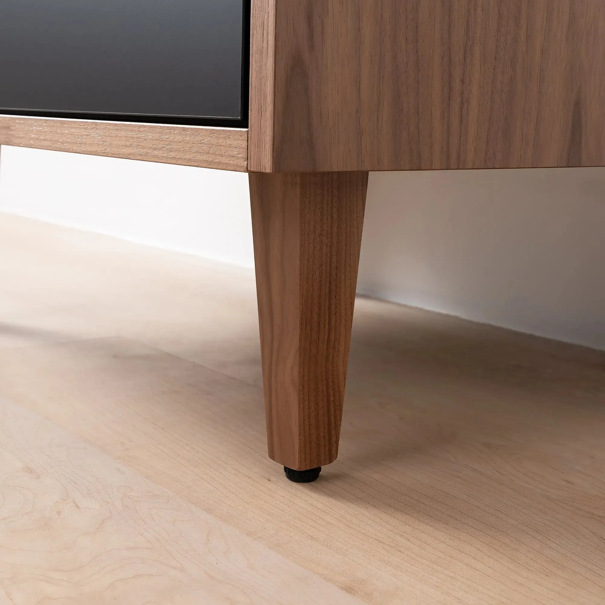 Sidney Matte Black Linen Cabinet