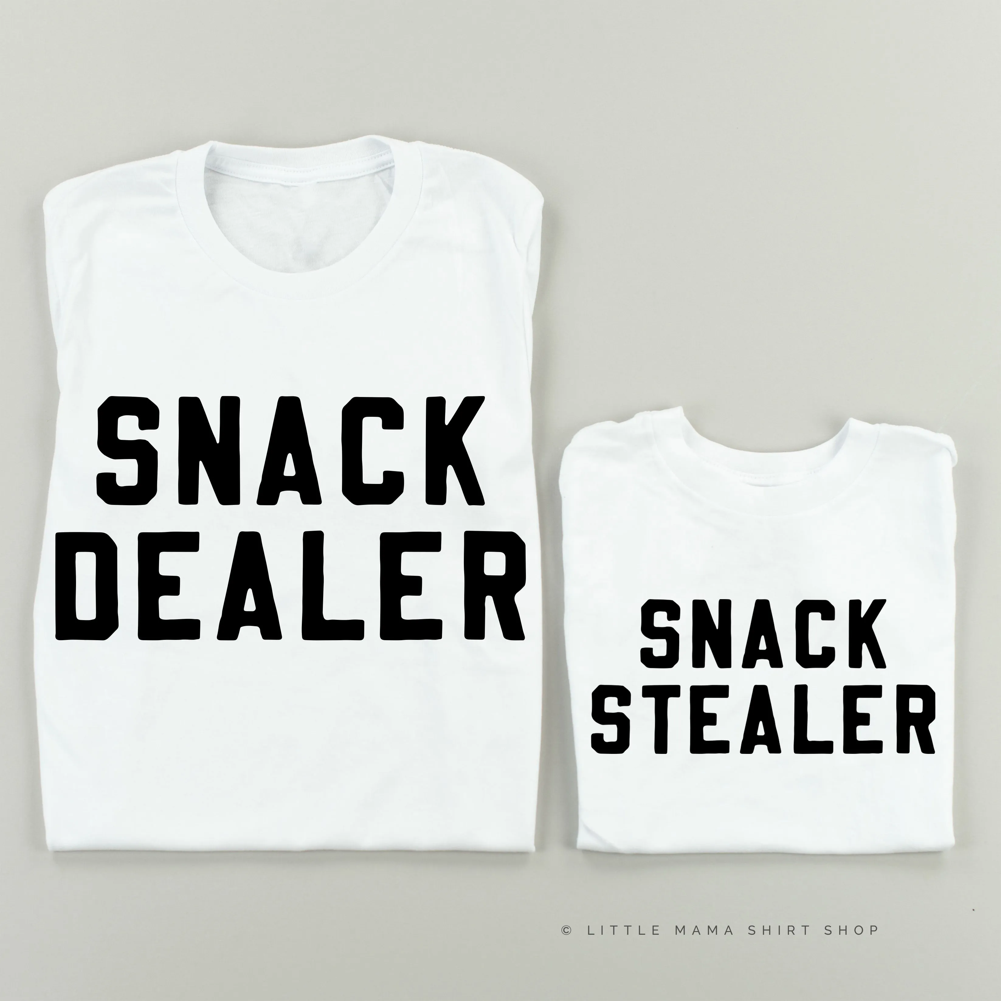 Snack Dealer   Snack Stealer - Set of 2 Shirts
