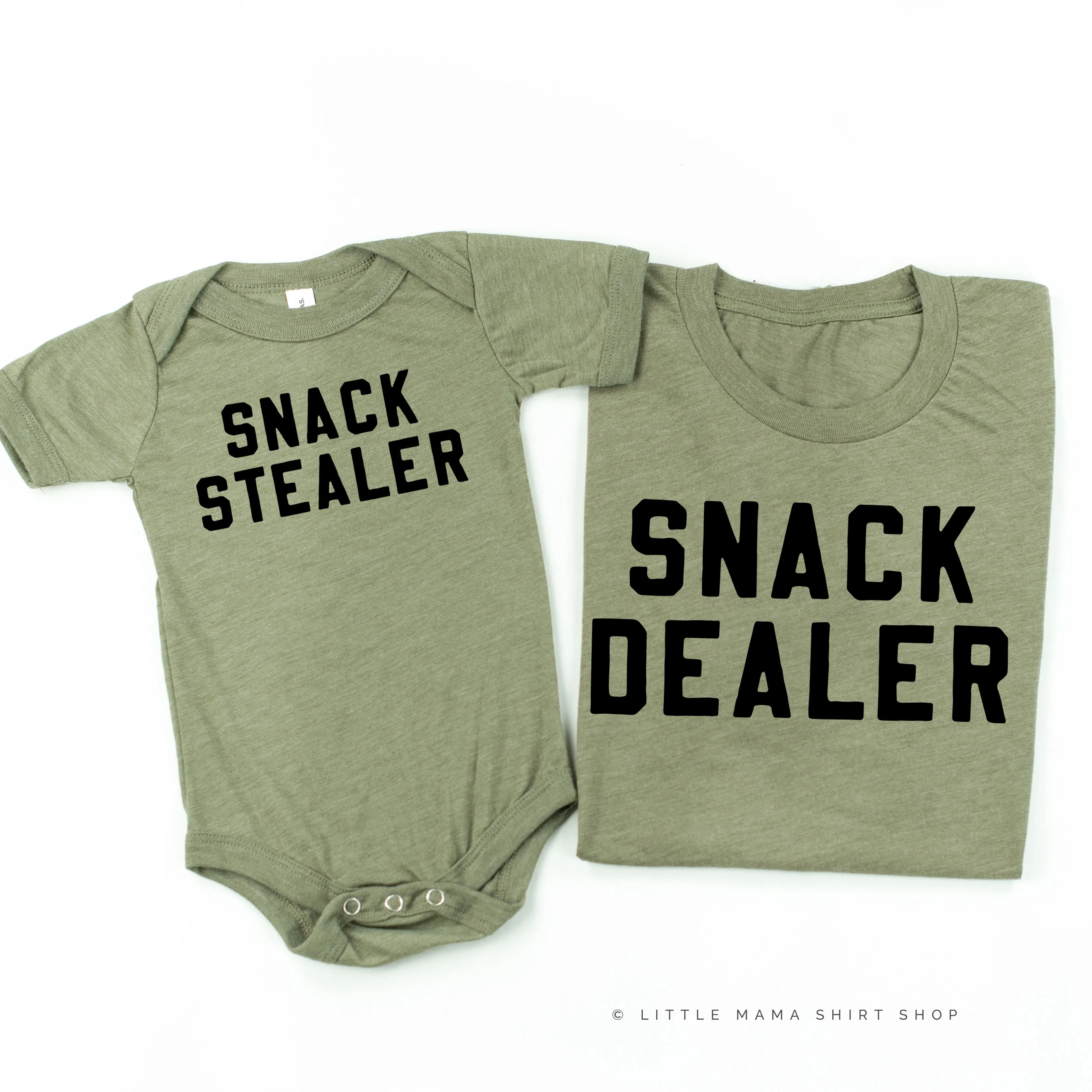Snack Dealer   Snack Stealer - Set of 2 Shirts
