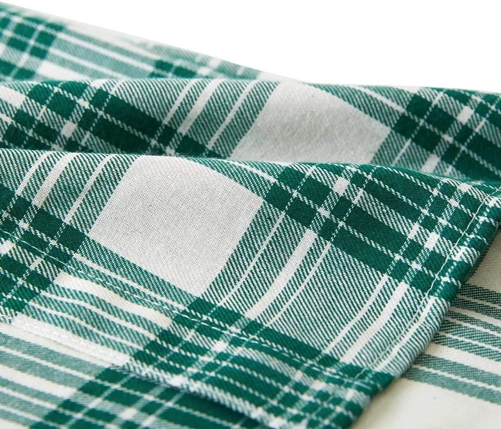 Spring&Gege Boys Plaid Short Sleeve Shirt Casual Button Down Checked with Chest Pocket (5-14 Years)