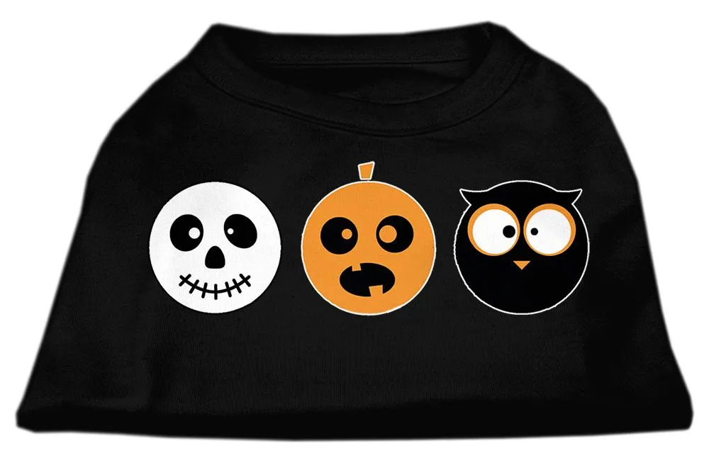 The Spook Trio Screen Print Dog Shirt Black Lg (14)