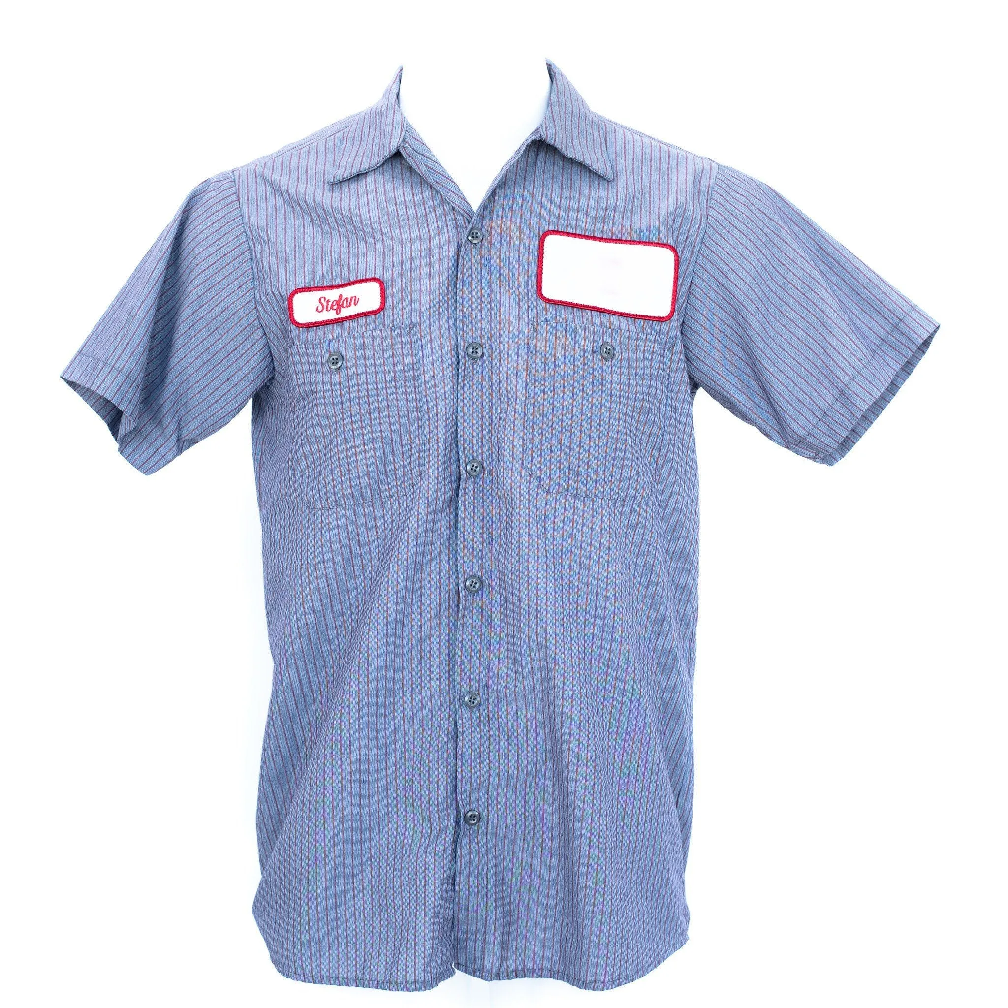 Used B-Grade Standard Stripe Work Shirt Short Sleeve - Mixed Colors