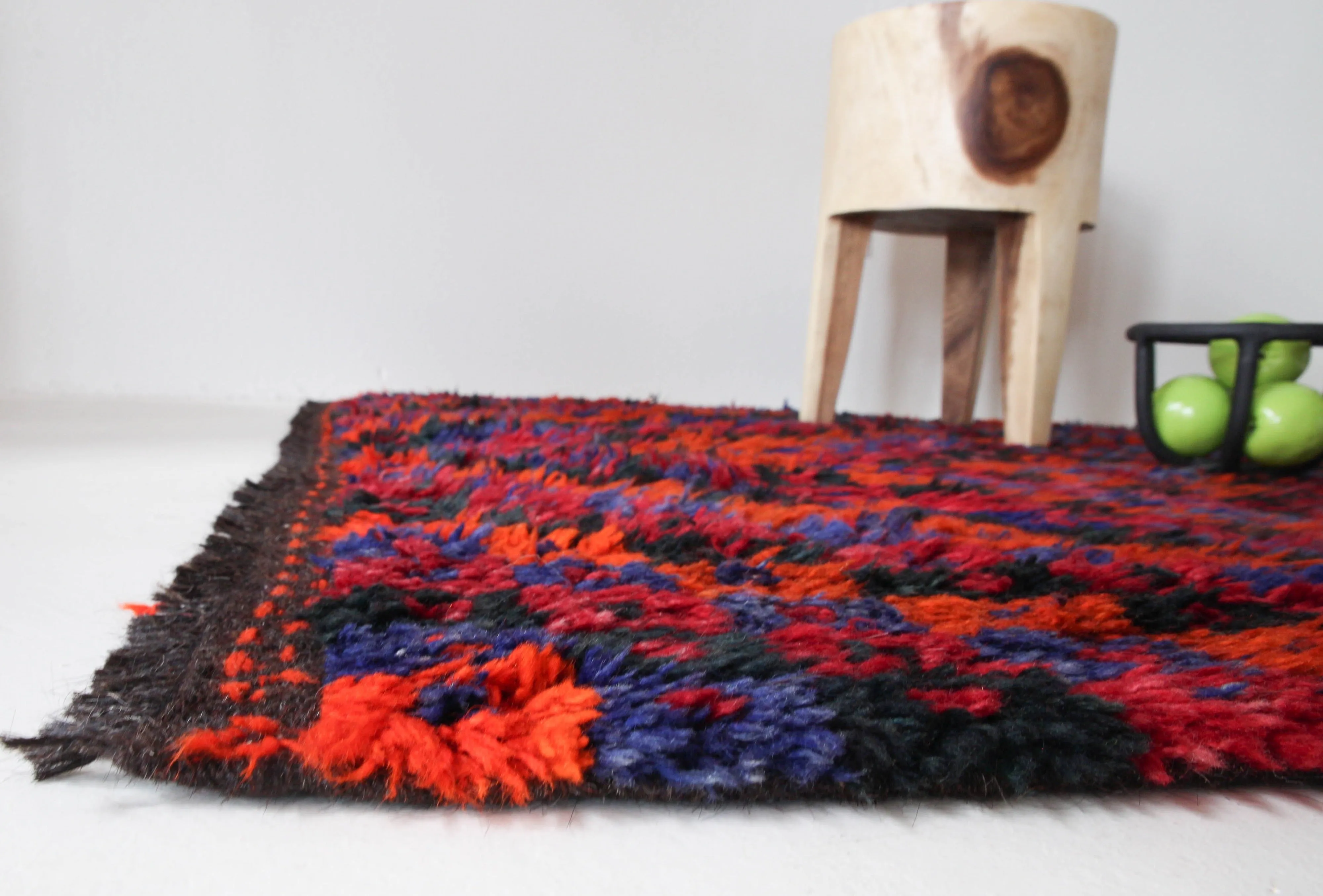 Vintage central Anatolian Tulu Rug 3'10"x4'6"