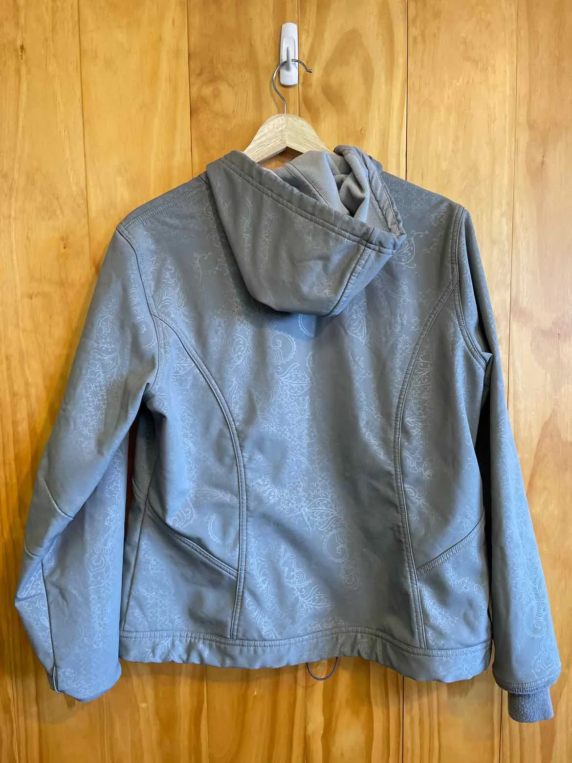 Women Size L Eddie Bauer Gray Print Women's Light Jacket