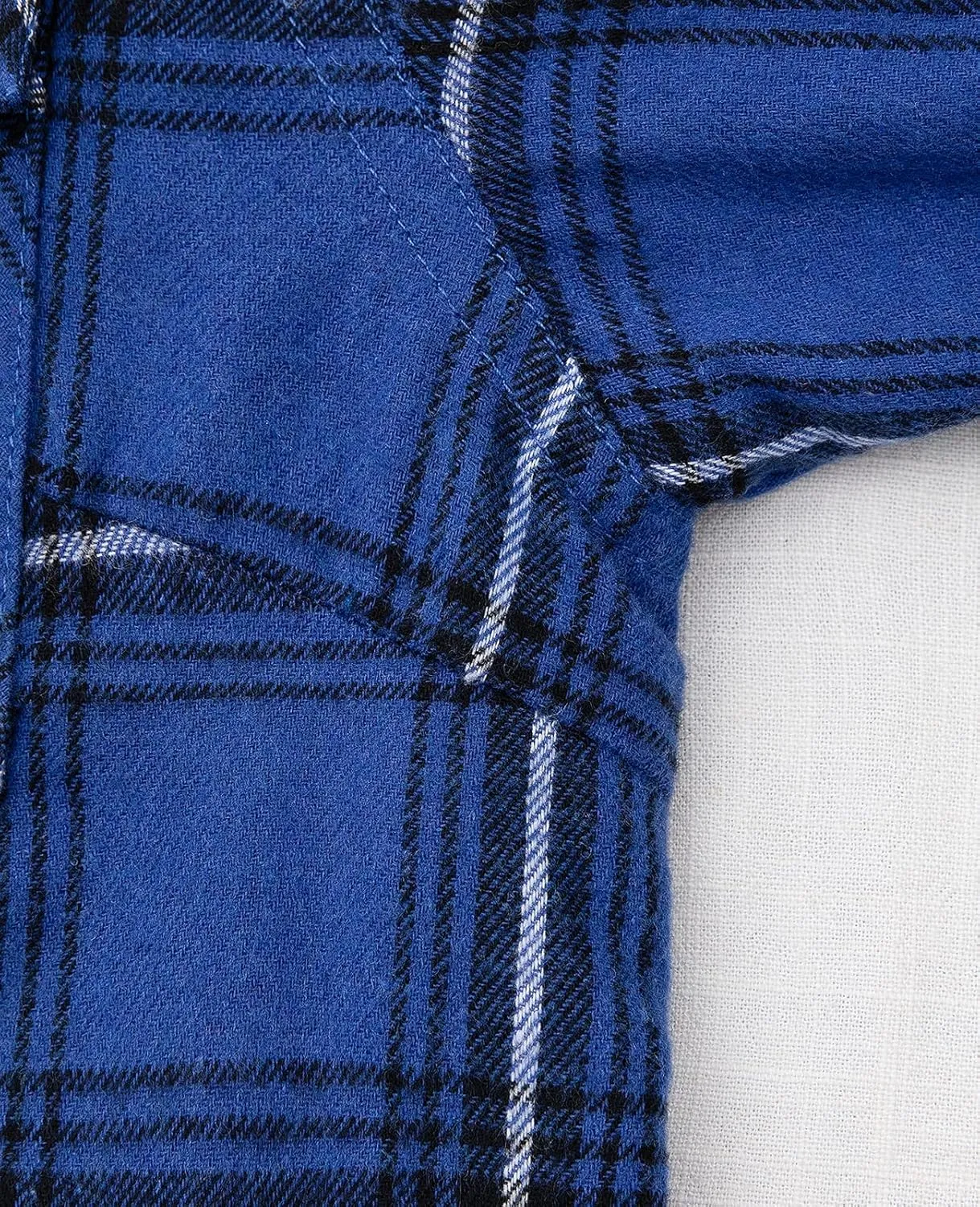 Womens Fleece Hooded Flannel Shirts Plaid Button Down Flannel Shirt Hoodie Jacket with Pockets